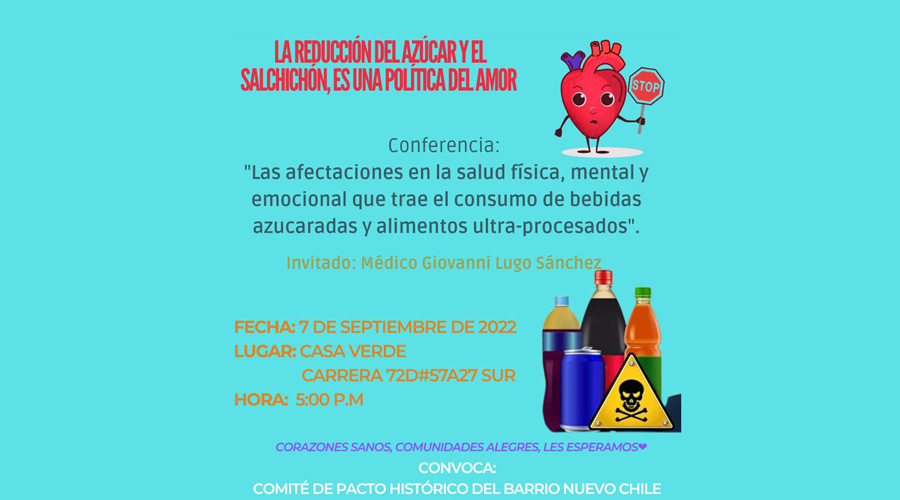 En Nuevo Chile: conferencia sobre afectaciones a la salud causadas por las bebidas azucaradas