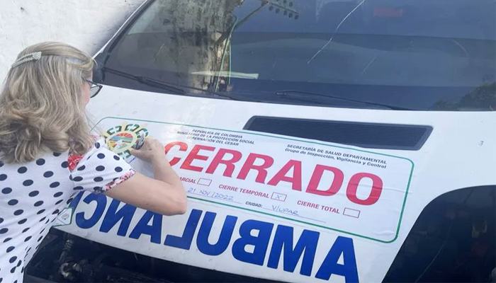 Por riesgos suspenden cinco ambulancias en Valledupar