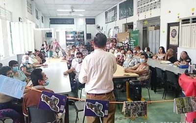 Comunidad ibaguereña movilizada en defensa de la biblioteca pública del barrio Galán