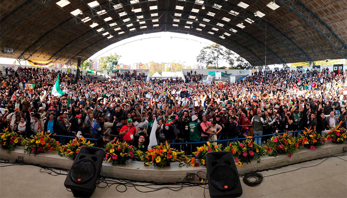 Presidente Petro saludó la Convención Nacional Campesina en Bogotá