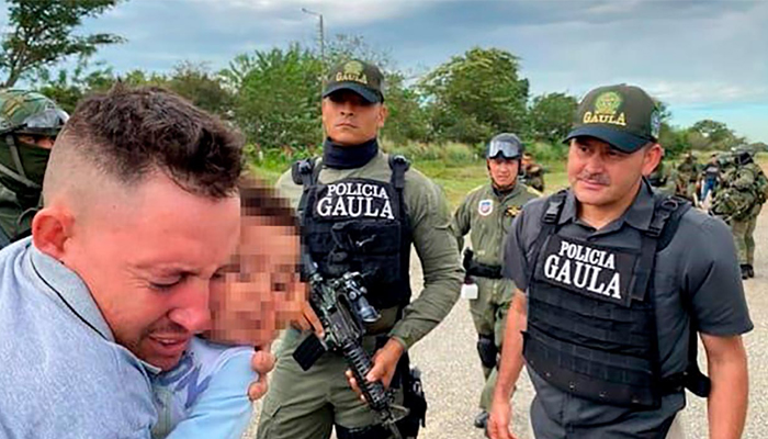 Niño de 18 meses fue rescatado por el Gaula de la Policía en el Cesar