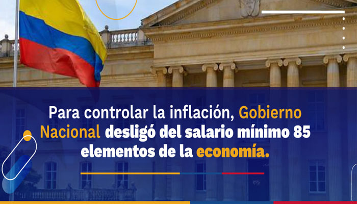 Gobierno Nacional desligó del salario mínimo 85 elementos de la economía