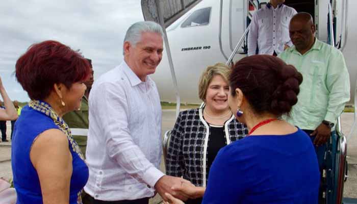 Díaz-Canel en Belice: primera visita de un Presidente cubano a esa nación