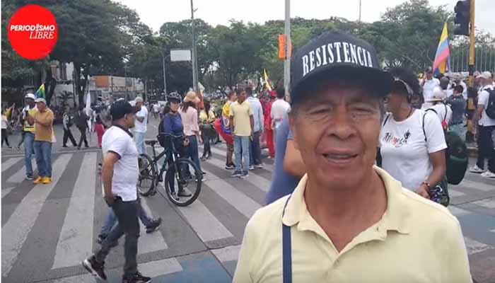 “Estoy feliz por esta multitudinaria marcha de apoyo al presidente Petro”: Ómar Rojas