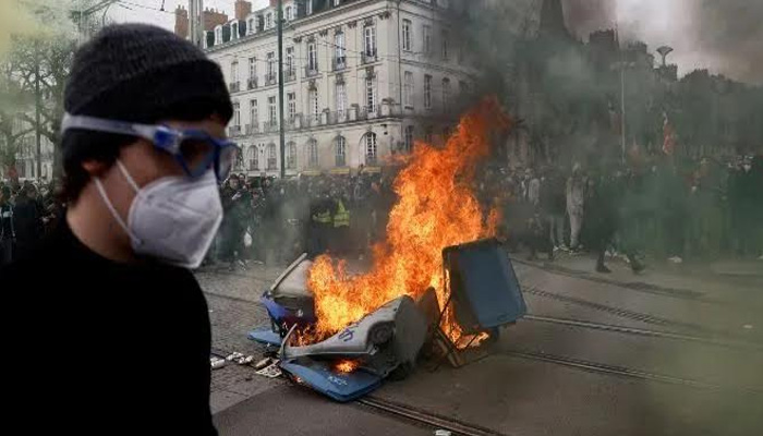En Francia se vivió una nueva jornada de protestas nacionales contra la reforma de las pensiones