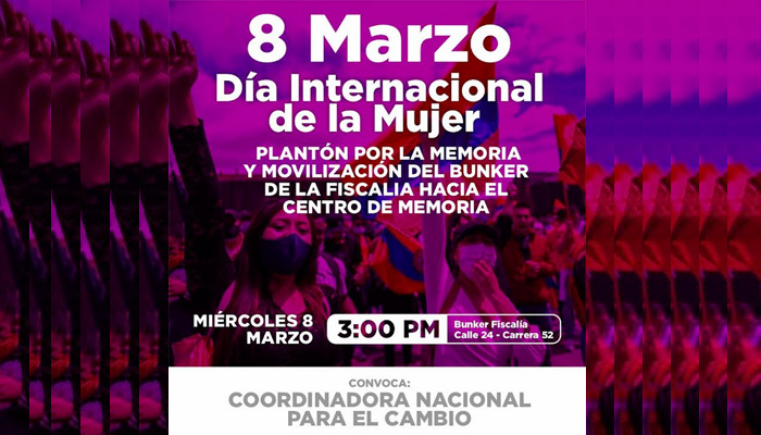 En Bogotá conmemoran el 8 de marzo, día internacional de la mujer