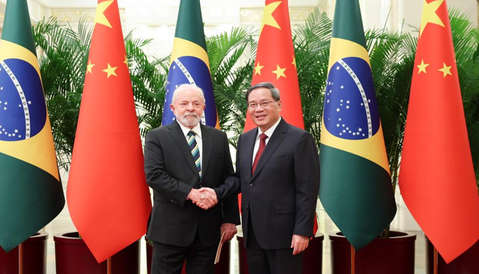 Primer ministro chino se reúne con presidente brasileño