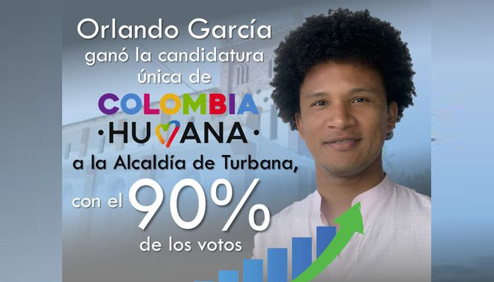 Orlando García es favorito a la alcaldía de Turbana, Bolívar un voto a la anticorrupción