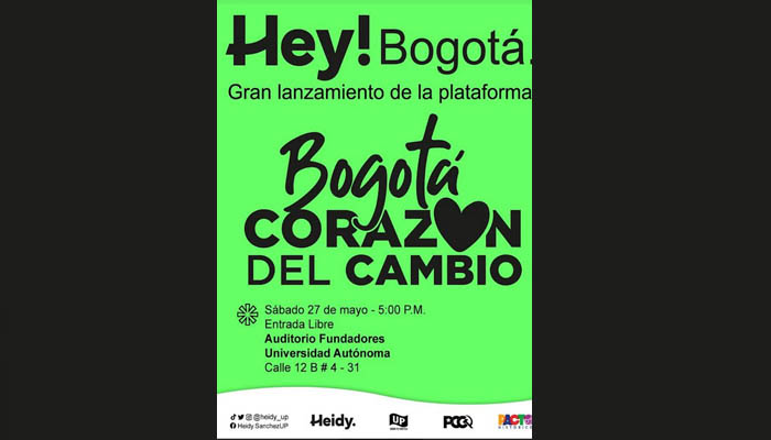 Lanzamiento de la plataforma Bogotá Corazón del Cambio