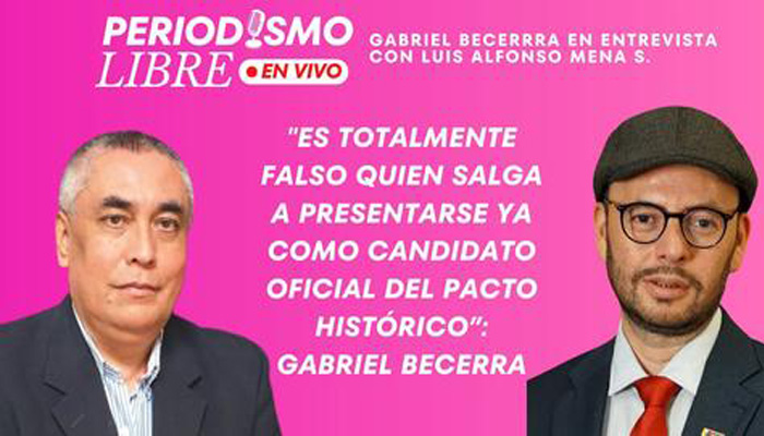 “Totalmente falso quien salga a presentarse ya como candidato oficial del Pacto Histórico”: Gabriel Becerra