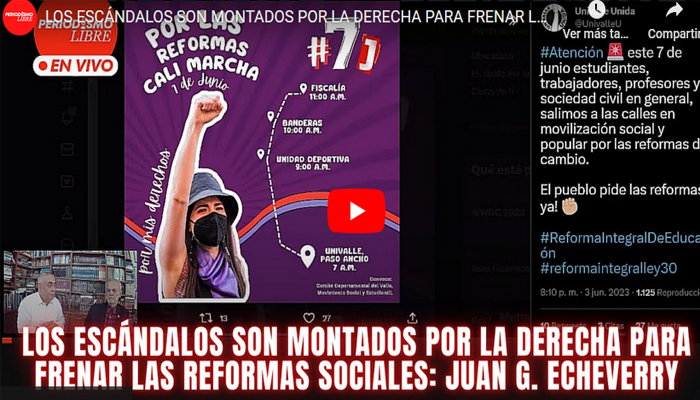 Los escándalos son montados por la derecha para frenar las reformas sociales: Juan G. Echeverry