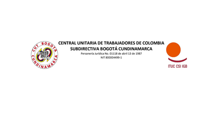 Central Unitaria de Trabajadores de Colombia.- Subdirectiva Bogotá Cundinamarca