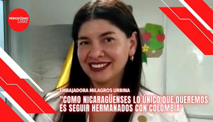 “Como nicaragüenses lo único que queremos es seguir hermanándonos con Colombia”: Embajadora
