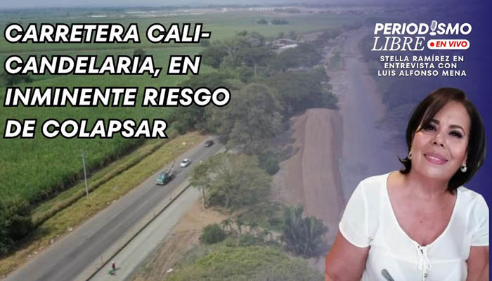 Carretera Cali-Candelaria, en inminente riesgo de colapsar, denuncia Stella Ramírez