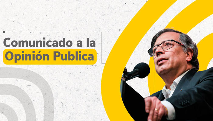 Comunicado a la opinión pública