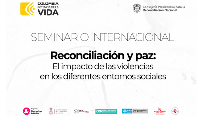 Colombia es sede del Seminario internacional de Reconciliación y Paz desde este lunes