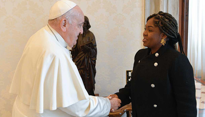 Así fue el encuentro del Papa Francisco con la Vicepresidenta Francia Márquez