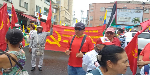 Combativa y entusiasta movilización en Ibagué