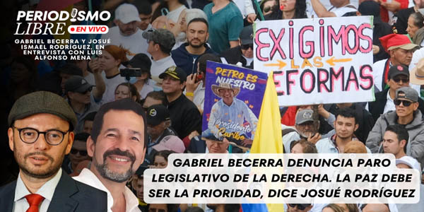 Gabriel Becerra denuncia paro legislativo de la derecha. La paz es la prioridad, dice Rodríguez
