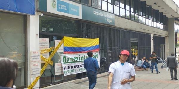 Huelga en el Ministerio del Trabajo