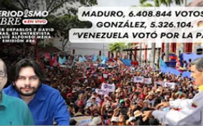 Maduro, 6.408.844 votos; González, 5.326.104. “Venezuela votó por la paz”