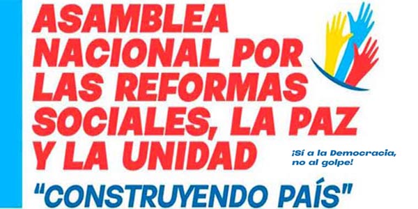 Declaración Política de la Asamblea Nacional y Popular por las Reformas Sociales, la Paz y la Unidad