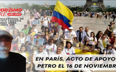 En París, acto de apoyo al presidente Petro el 16 de noviembre