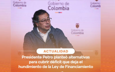 Presidente Petro planteó alternativas para cubrir déficit que deja el hundimiento de la Ley de Financiamiento