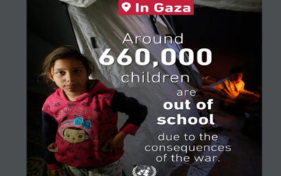 Israel destruyó la mayoría de las escuelas en Gaza, denunció la ONU
