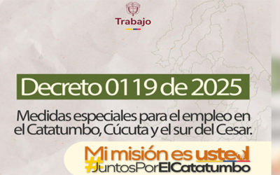 Gobierno decretó trabajo en casa para empleados de empresas privadas de El Catatumbo