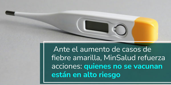 Minsalud alerta por aumento de casos de fiebre amarilla en el país: “Quienes no se vacunan están en alto riesgo”