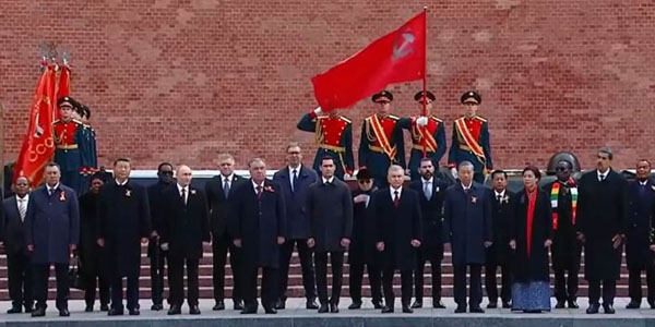 Putin agradeció a quienes viajaron a Moscú para celebraciones