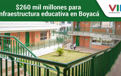 $260 mil millones para infraestructura educativa en Boyacá