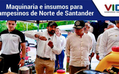Maquinaria e insumos para campesinos de Norte de Santander