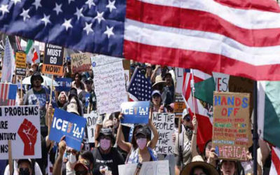 Optaron por protestas en Los Ángeles en Día de Independencia