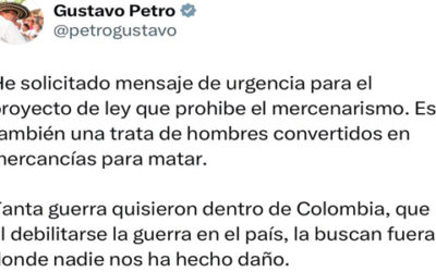 Colombia impulsa ley contra el mercenarismo tras posible muerte de colombianos en Sudán