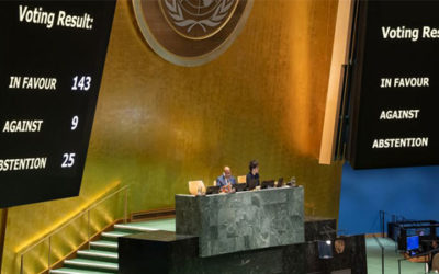 La ONU respalda al Estado Palestino