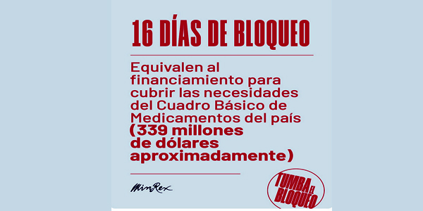 Cuba denuncia: El bloqueo es un acto de genocidio