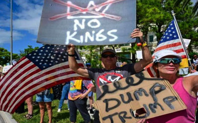 Masiva muestra de rechazo a políticas de Trump recorrió EEUU