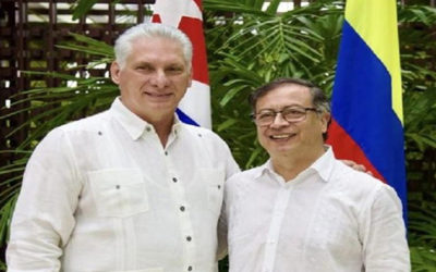 El presidente de Cuba, Miguel Díaz-Canel, manifestó apoyo al presidente de Colombia, Gustavo Petro
