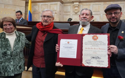 Intervención de Jaime Caycedo Orden de la Democracia, a José Luis Díaz Granados, y al PCC