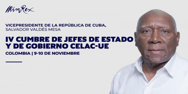 Vicepresidente de Cuba dialogará con colombianos solidarios