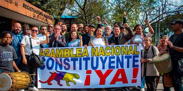Inscribieron el comité ciudadano para impulsar una Constituyente por las reformas sociales