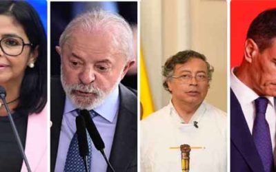 La presidenta encargada de Venezuela, Delcy Rodríguez, sostuvo conversaciones con Lula, Petro y Sánchez