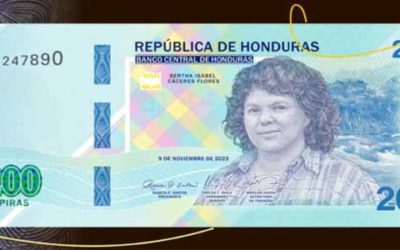Honduras: Nuevo billete de 200 lempiras con imagen de la lideresa asesinada Berta Cáceres