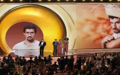 Celebridades en la gala de los Premios Grammy muestran su rechazo al ICE