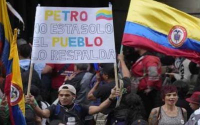 Colombia a las calles en respaldo al presidente Gustavo Petro