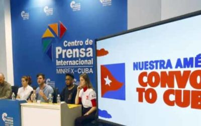 Activistas del Convoy Nuestra América manifiestan su solidaridad con Cuba