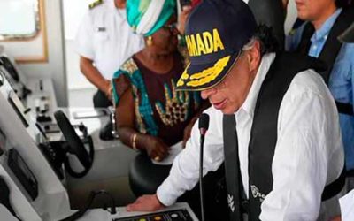 “Este buque hospital representa nuestro mayor esfuerzo para el Pacífico”: presidente Petro en el bautizo del Benkos Biohó