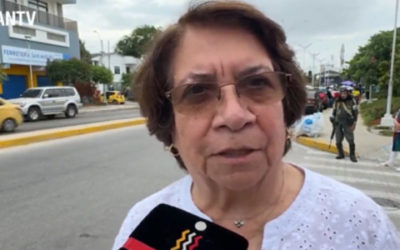 Colombianos protestan ante la posesión presidencial